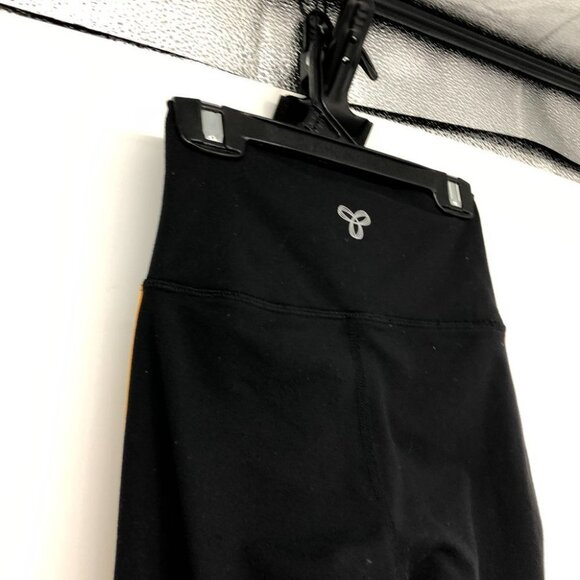 TNA Aritzia Atmosphere leggings solid  black with yellow side stripes XXS - Picture 8 of 13